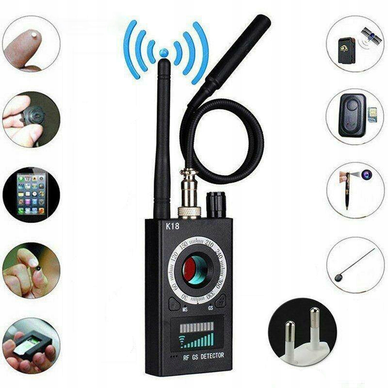 Detektor Skrytých Bezdrátových Kamer Gps Led Akumulátor Lithiový 1000MA