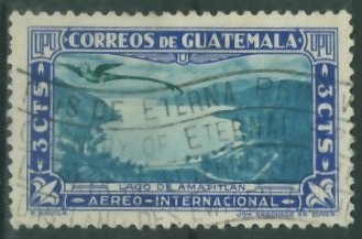 Guatemala 3 cts. - Lago di Amatitlan