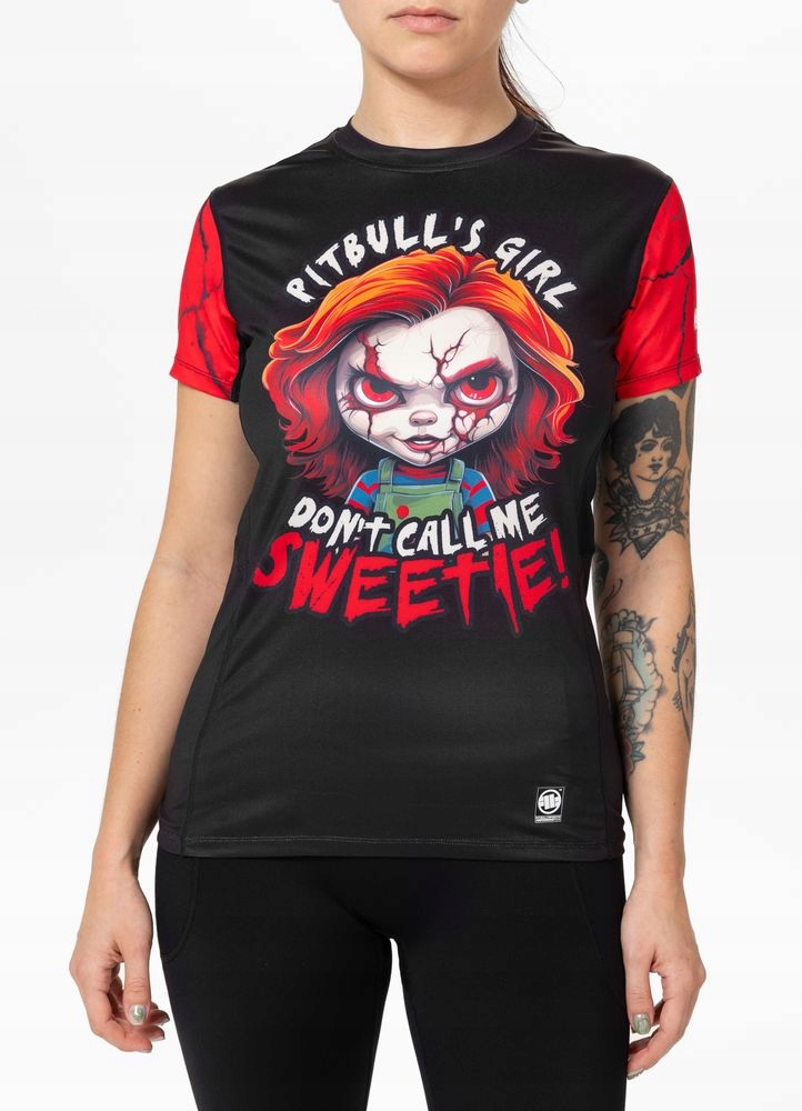 Damska Koszulka sportowa Pitbull Techniczna Treningowa Mesh Sweetie-chu