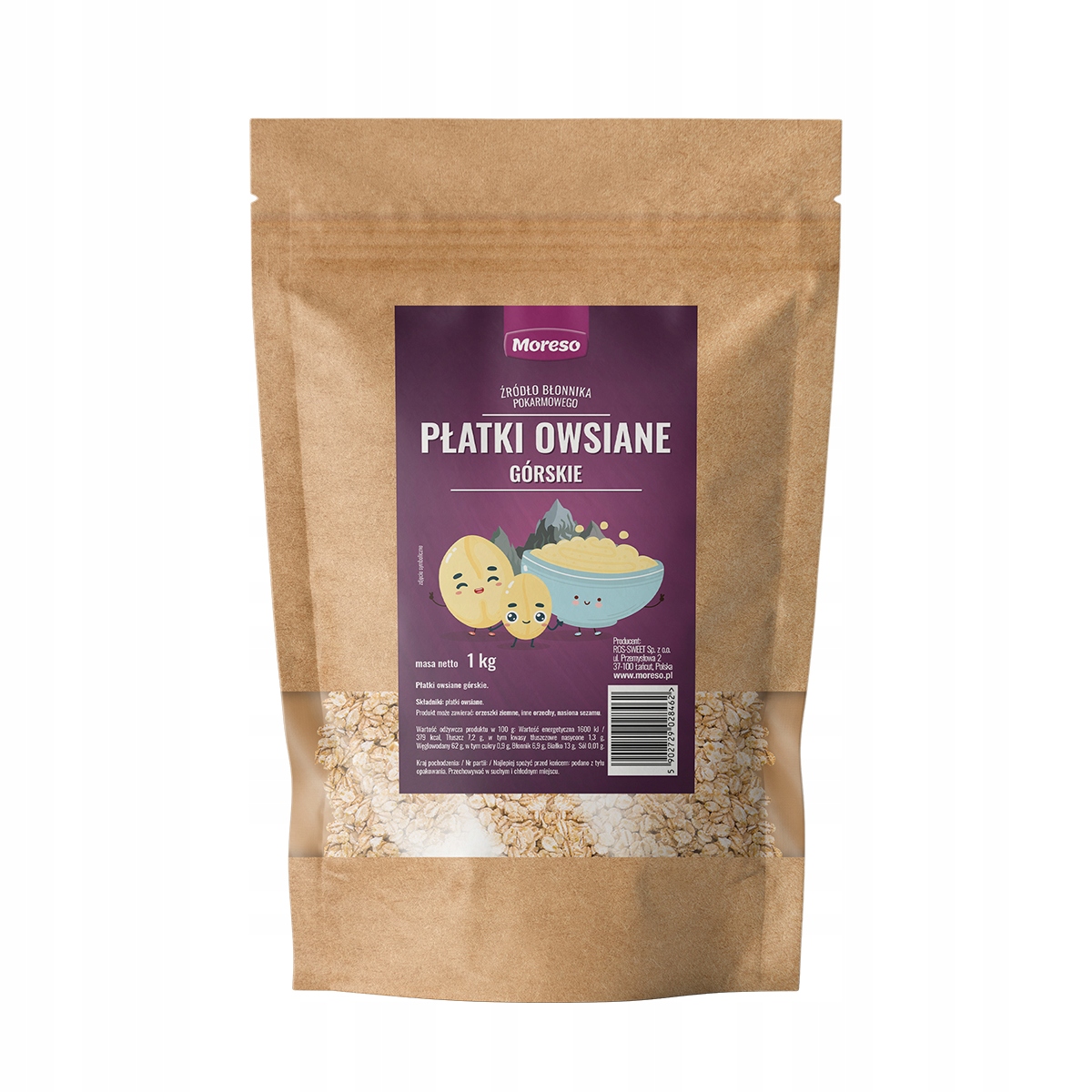 Levně 7x Moreso ovesné vločky horské 1 kg