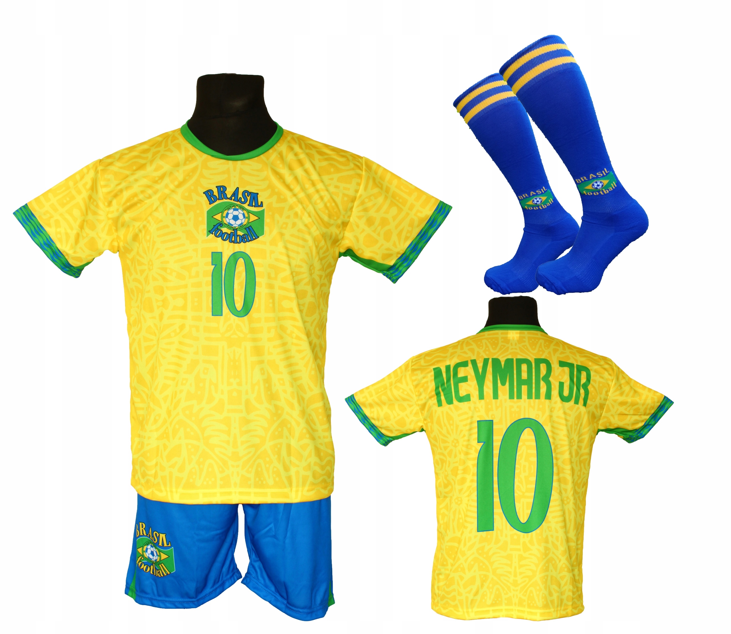 Neymar Jr komplet sportowy strój piłkarski Brazylia Bg 152