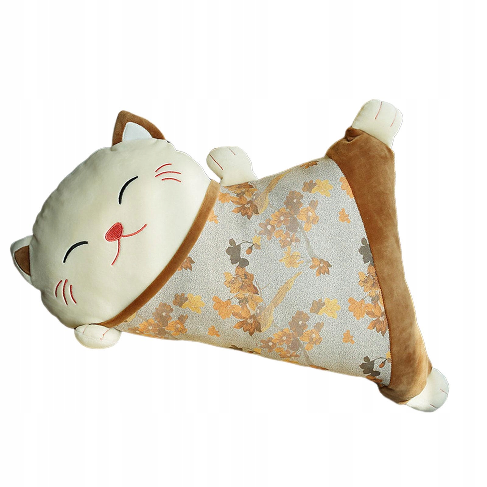 Odpinana poduszka w kształcie kota na szczęście