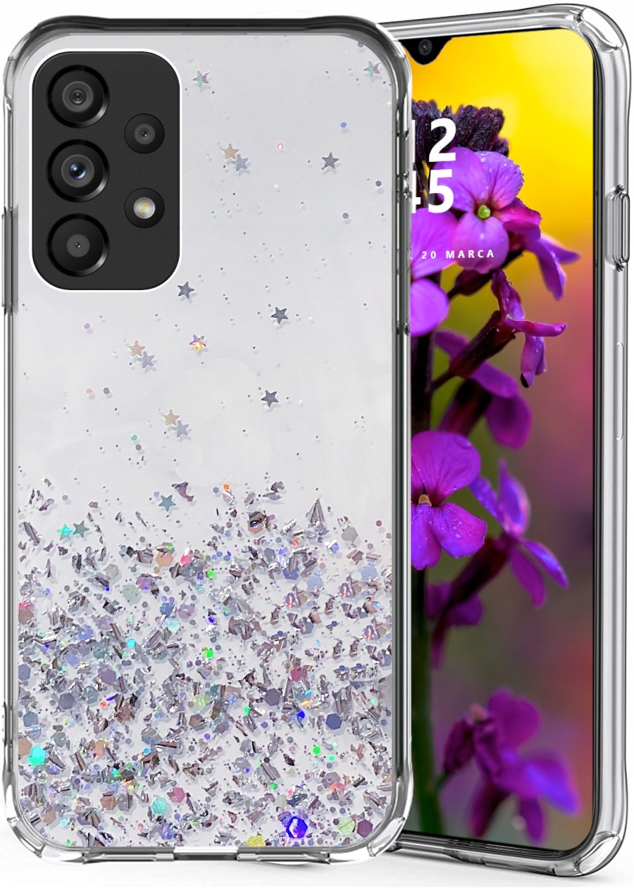 

Etui do Samsung A23 5G Glitter Case Brokat