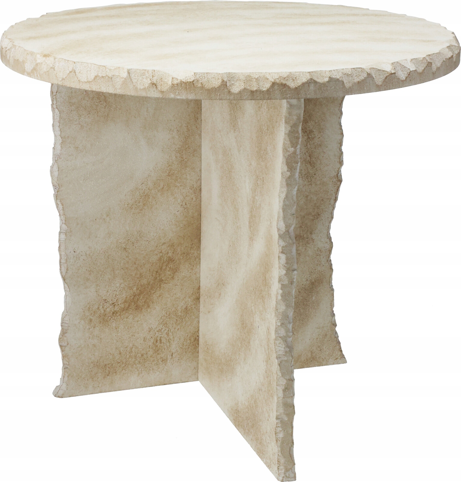 Stolek z Mdf ve vzhledu mramoru 40×35×40 cm