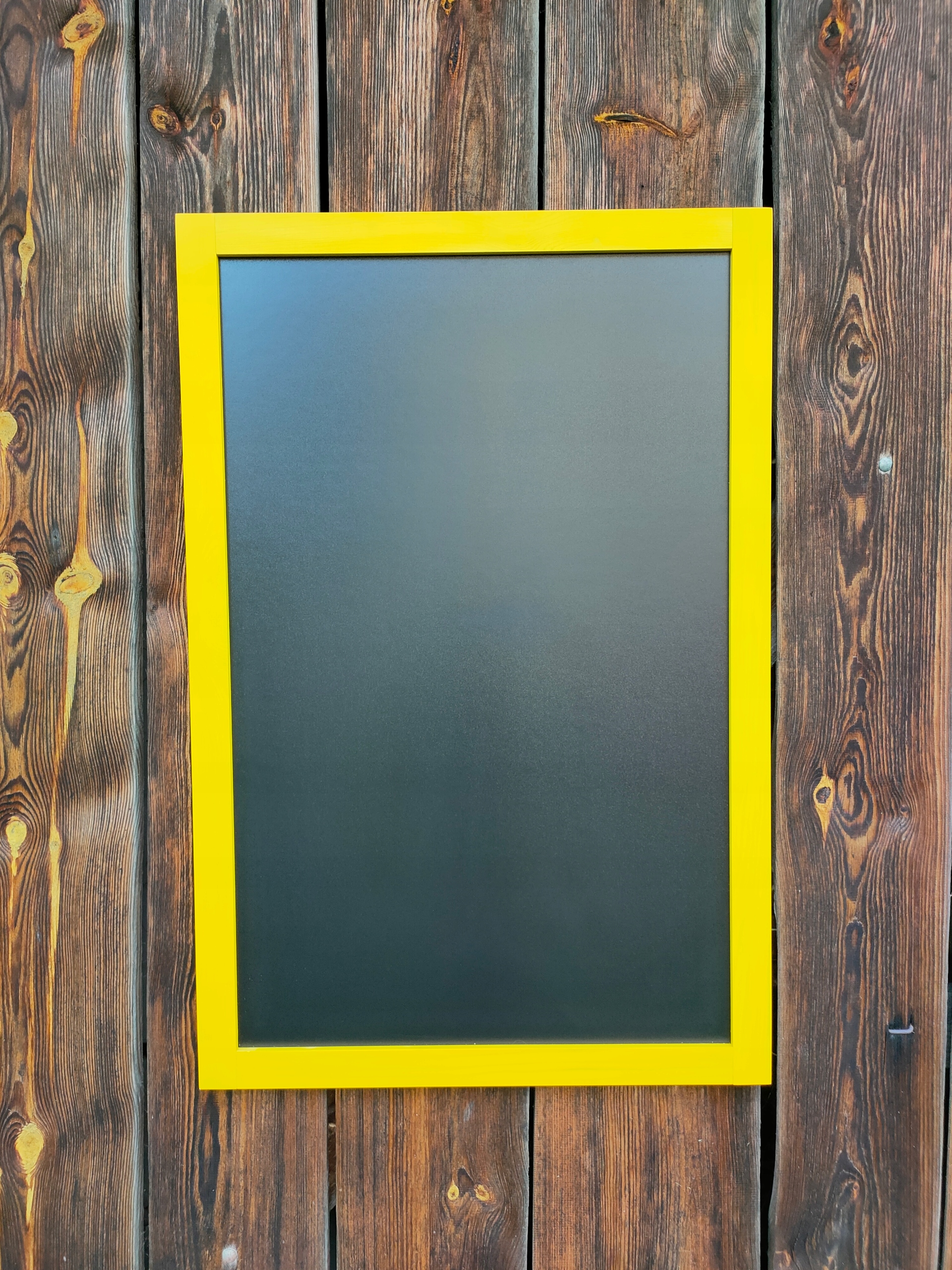 Tablica kredowa na ścianę 90x60 żółta + GRATIS Rodzaj tablicy drukowane