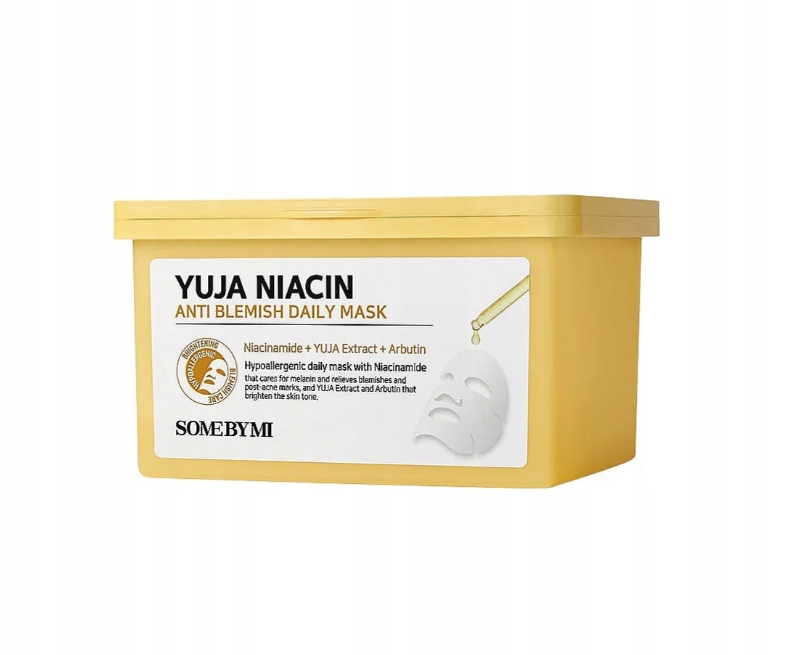 Somebymi Yuja Niacin Anti-Blemish Daily Mask 370 ml/30 ks Masky