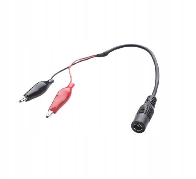 

Kabel Gniazdo DC 2.1mm/5.5mm z krokodylkami 35mm