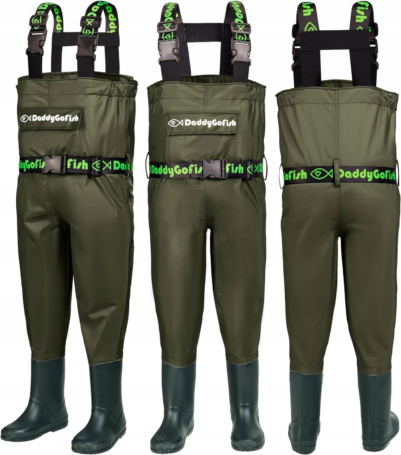 Spodnie DaddyGoFish odcienie zieleni r. 9XL