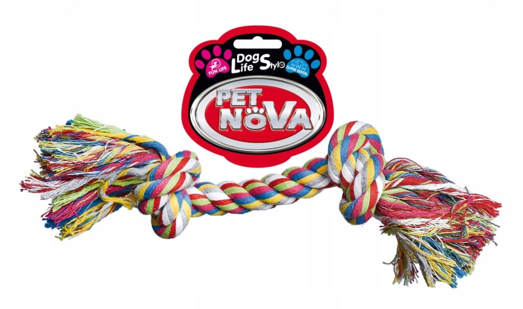 

Pet Nova zabawka Sznur bawełniany 2 węzły 25cm