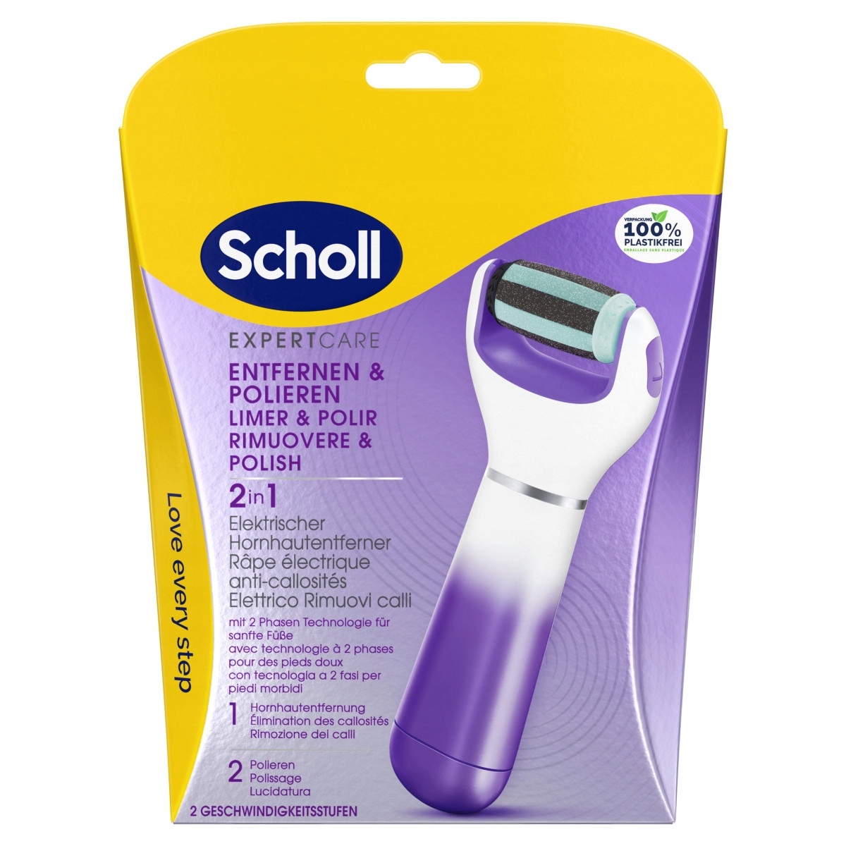 Scholl ExpertCare Elektronický pilník na nohy na nohy