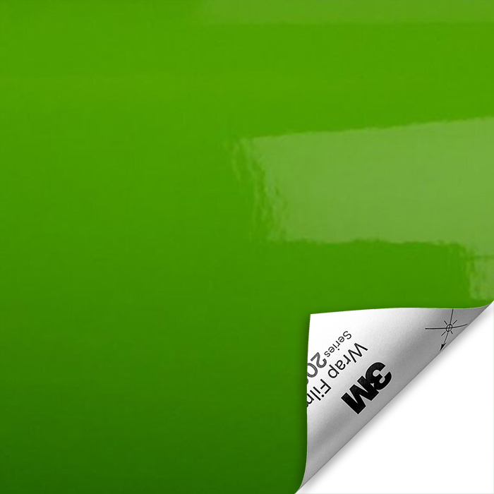 Folia 10x10 G16 Gloss Light Green Zielony Połysk| 3M 2080 Tester