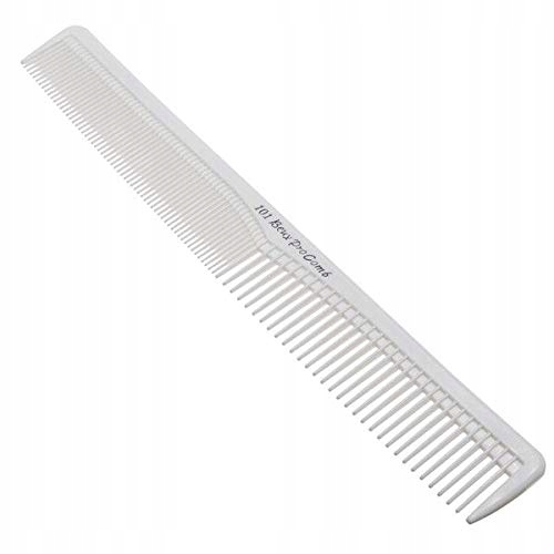 Kadeřnický hřeben na stříhání vlasů Beuy Pro Comb Pro 101 White (bílý)