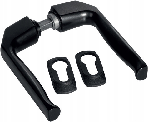 

Klamka Do Bramy Furtki Z Maskownicami Czarna