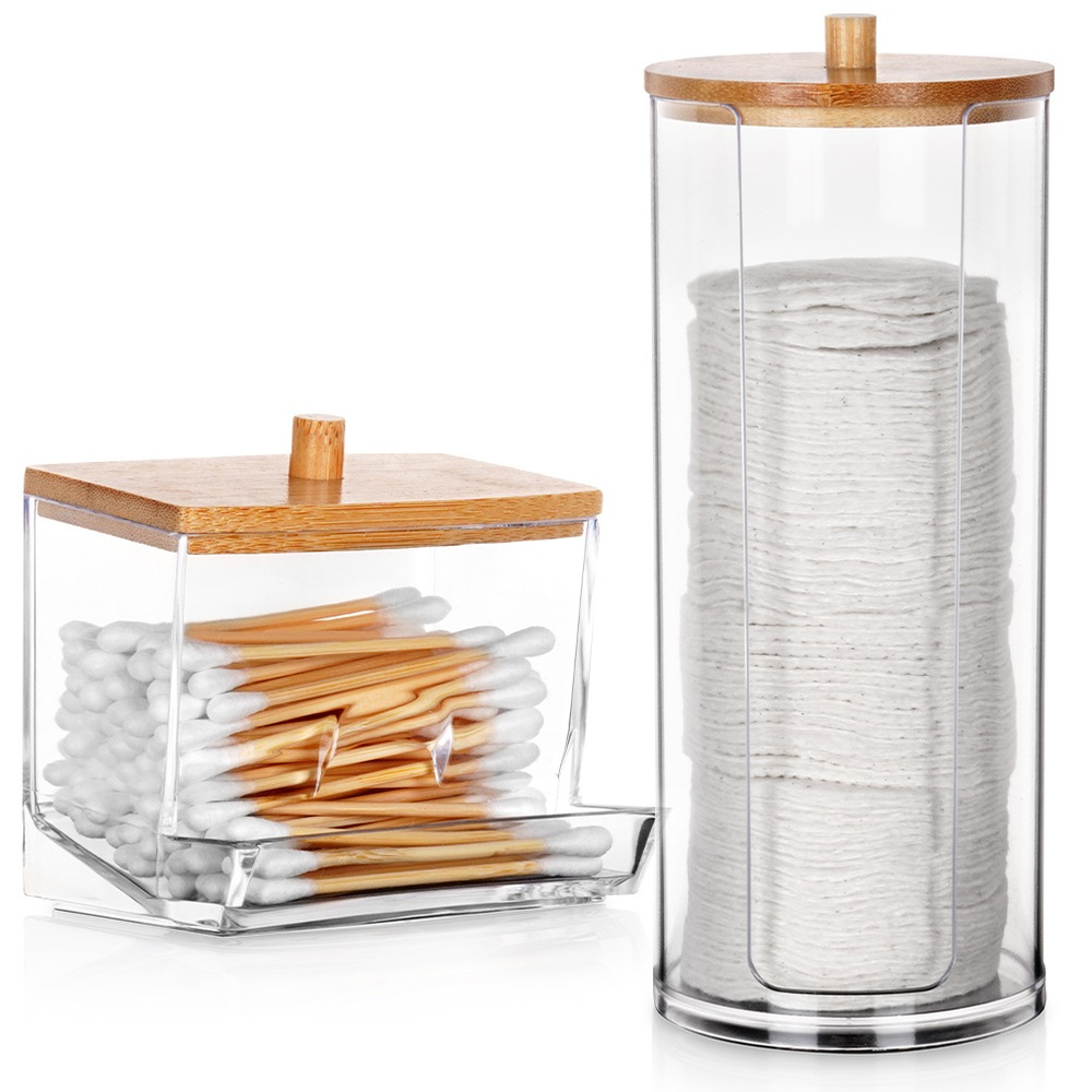 2x Pojemnik ŁAZIENKOWY organizer patyczki płatki kosmetyczne higieniczne Stan opakowania oryginalne