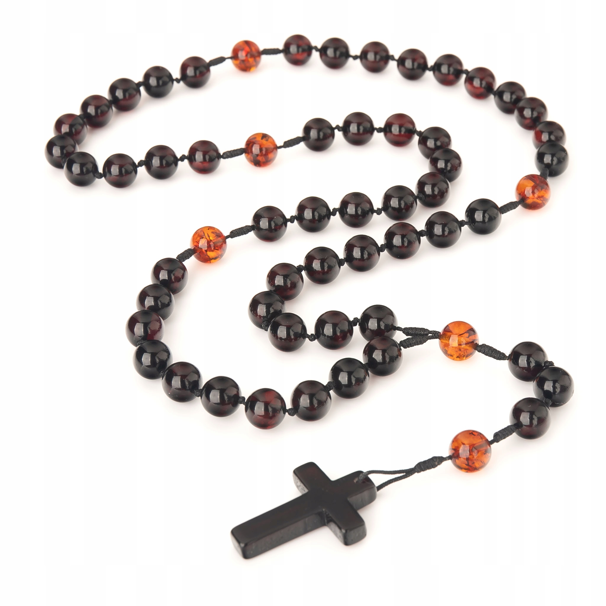 Jantarový růženec-Burštýn z Baltského moře-Jedinečný dárek