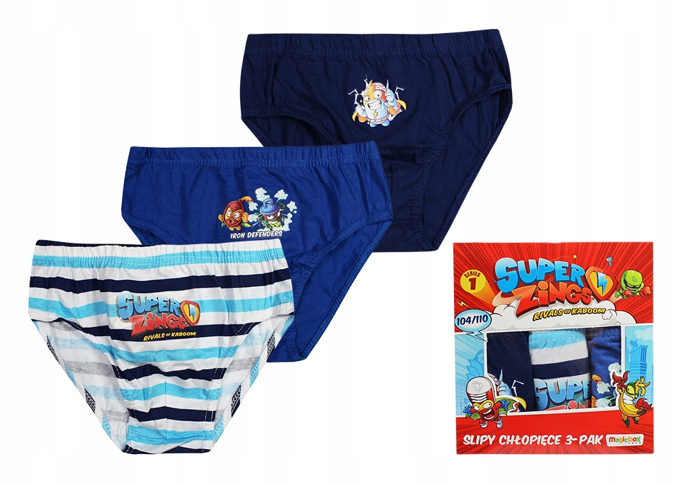 

Super Zings Majtki Slipki Dla Dziecka 3-PAK 6/7LAT