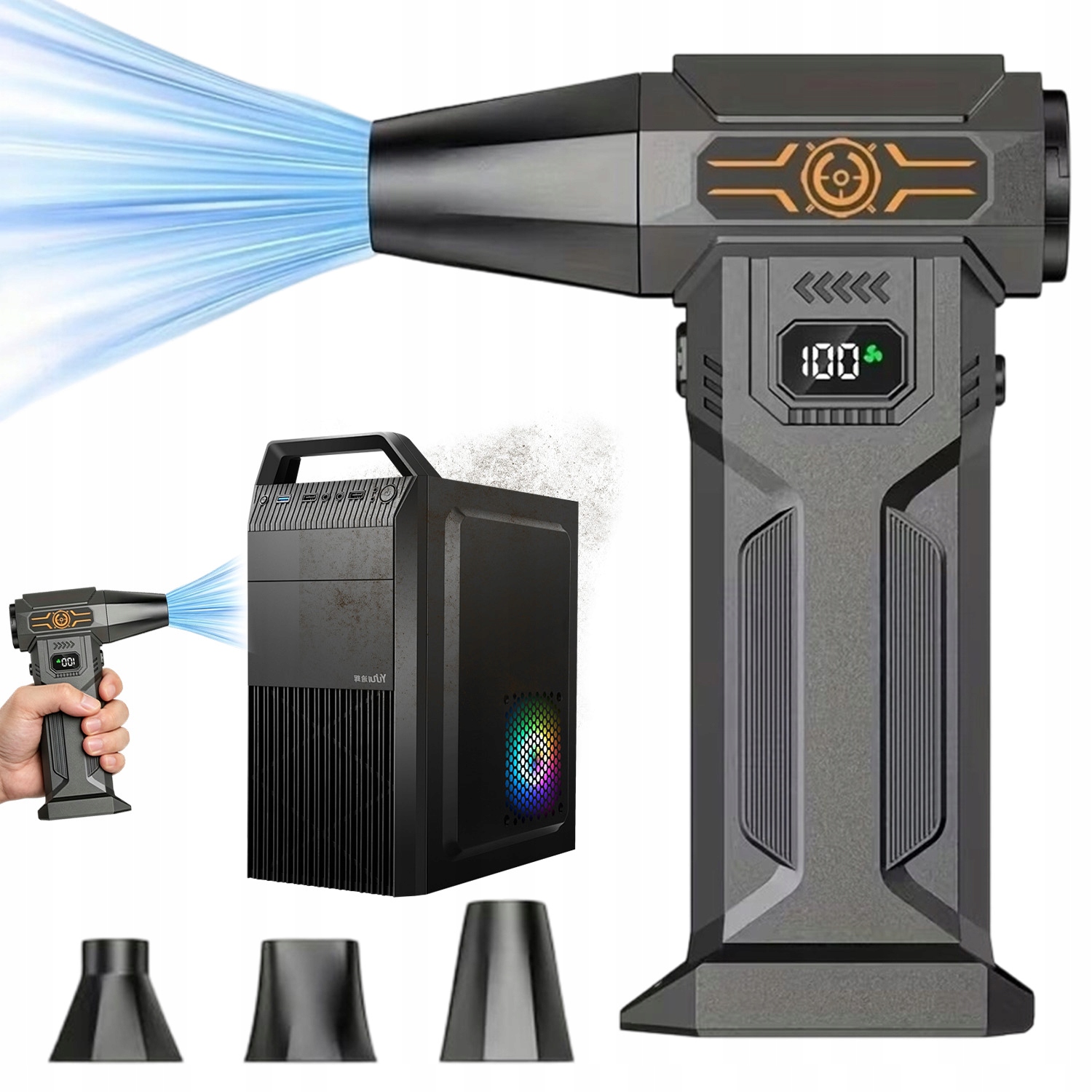 Mini Turbo Elektrické Dmychadlo Bezdrátové Pro Čištění PRACHU150000RPM