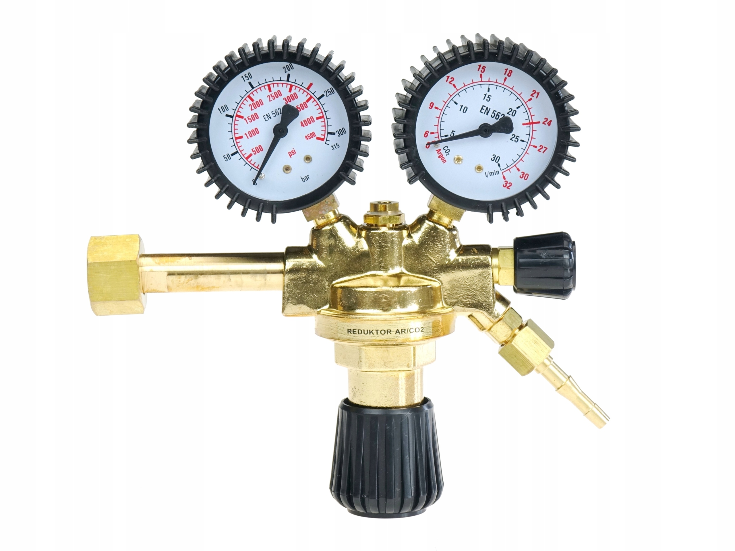 Redukční ventil Maxy CO2/Ar se 2 manometry Mig/mag Ideal MIX