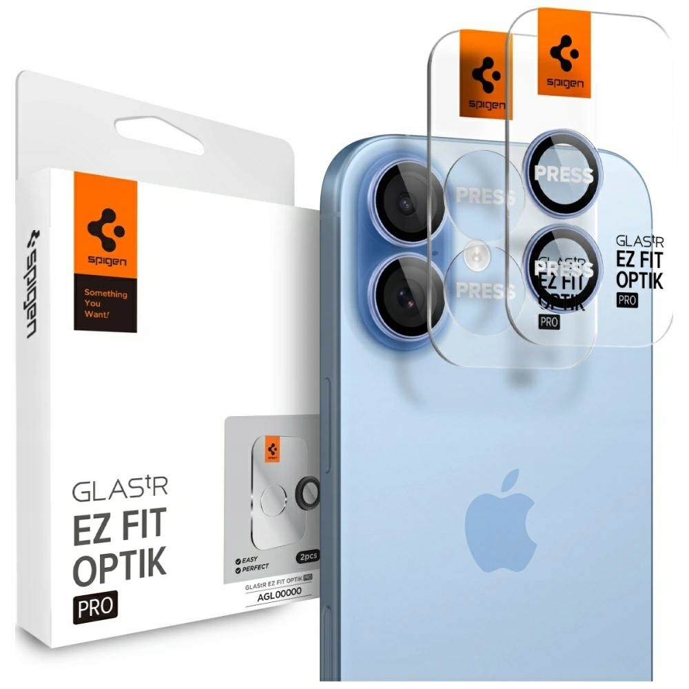 Krytka fotoaparátu Spigen Optik Pro Glas.TR "ez Fit" Camera Protector 2ks pro