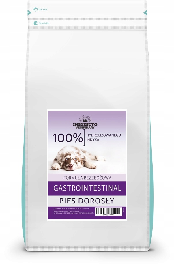 Levně Krmivo pro psy Instincto Peptide+ Gastrointestinal krůta bez obilovin 1.5k