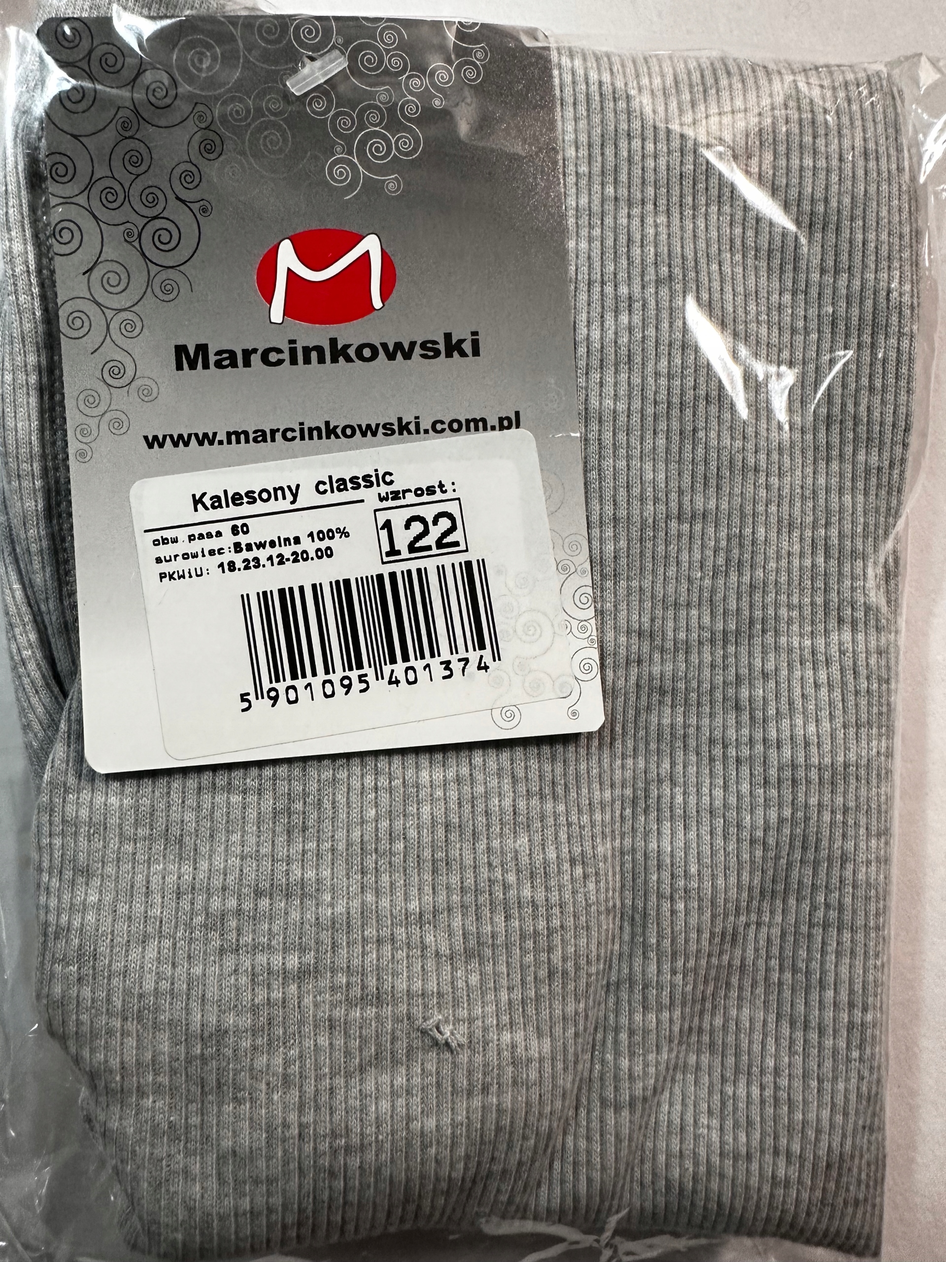 Kalesony dziecięce bawełna prążek Marcinkowski 122