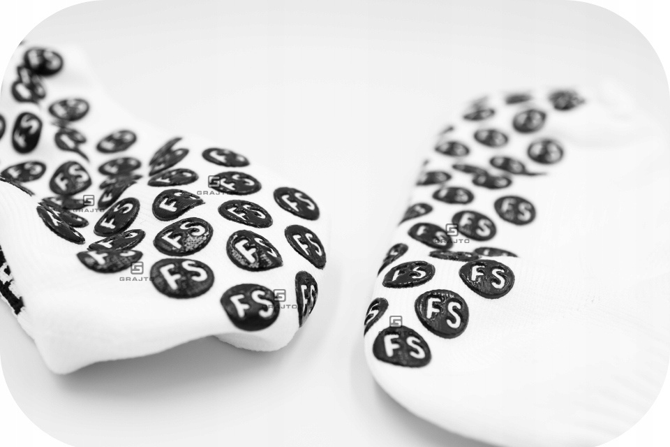 Skarpety antypoślizgowe piłkarskie R. 43-47 StarS SockS Białe Kolekcja Impulmo