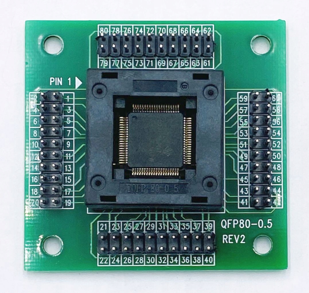 Płytka adapter uniwersalny QFP80 LQFP80 0.5 ZIF Rodzaj programator uniwersalny