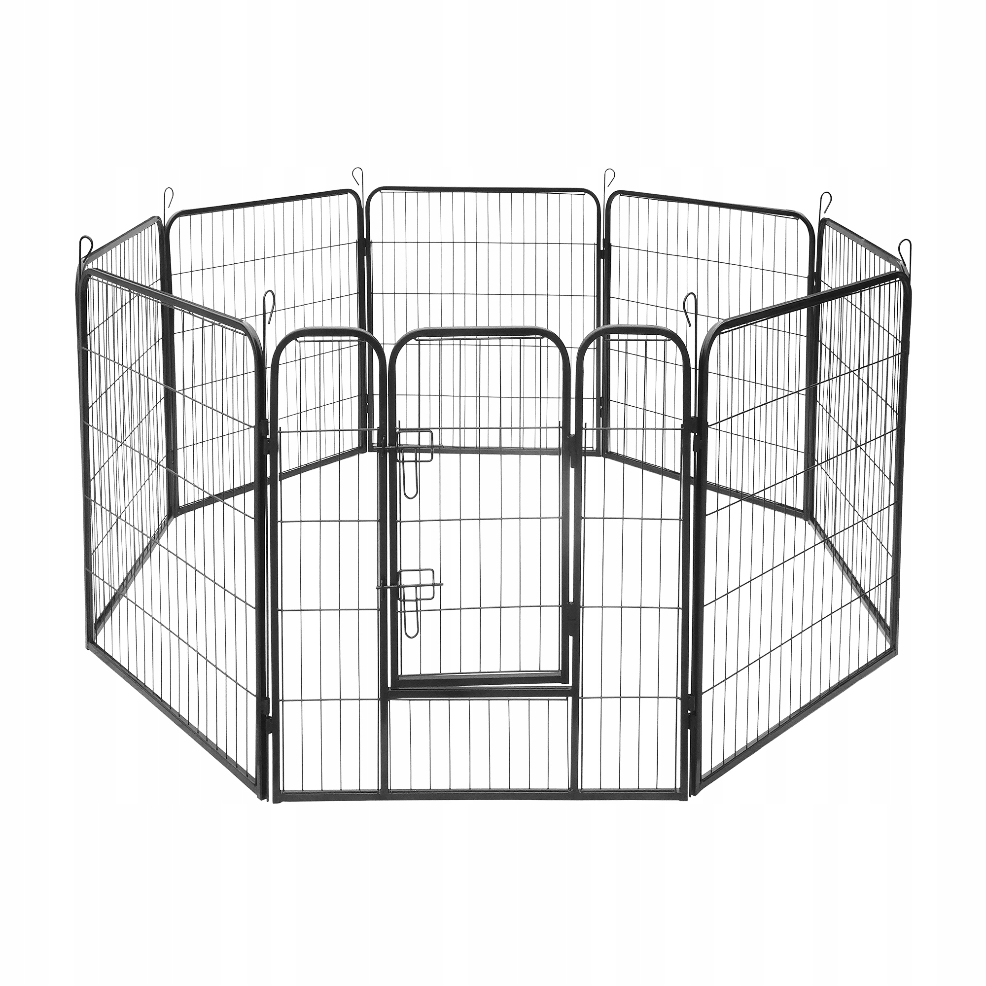 Modulární kotec pro psa králíka ocelová ohrada výběh 8 panelů XL Rebel