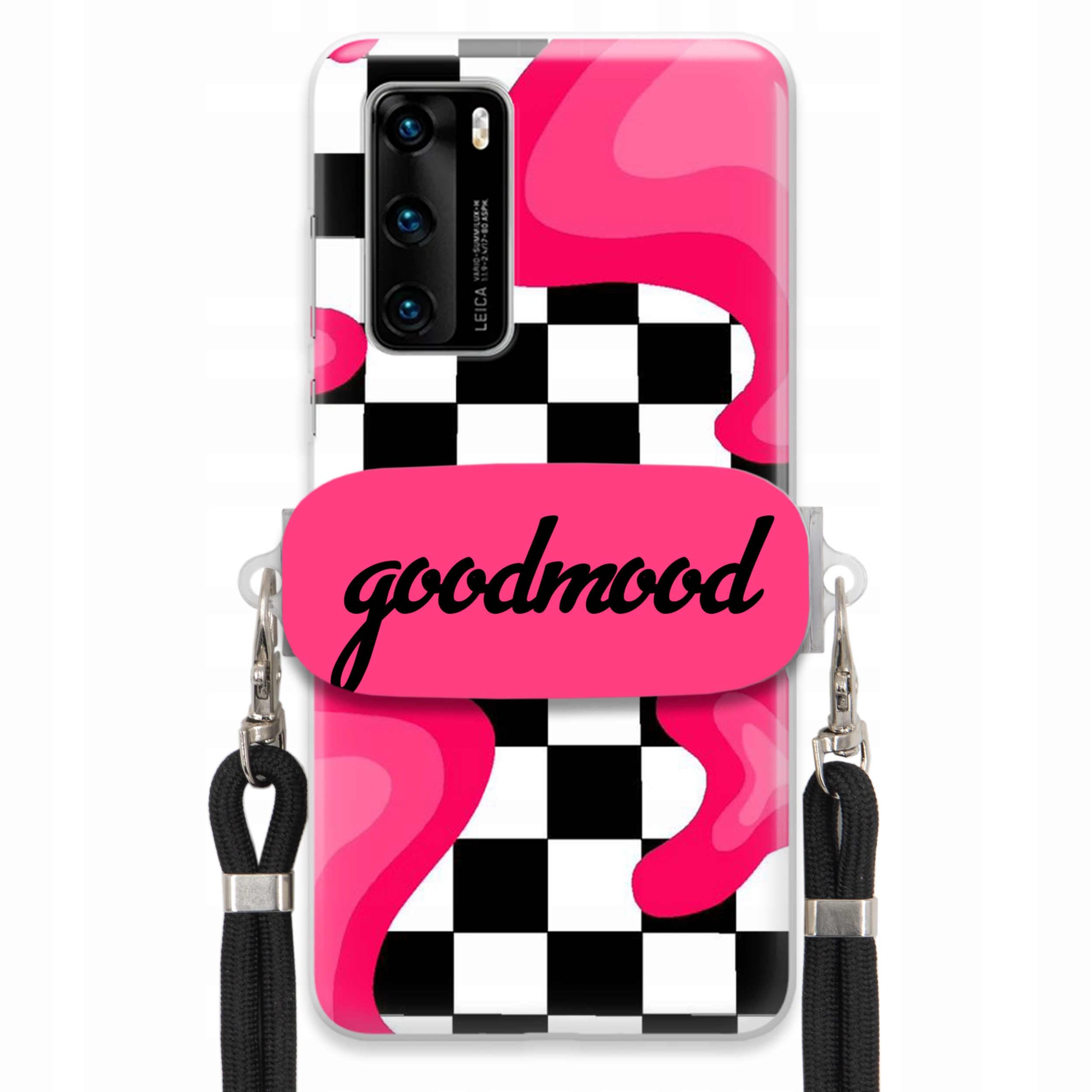 Puzdro Na Huawei Mate 40 Lite Sada Case Držiak Na Vodítko Čierna Pre Teen Splash