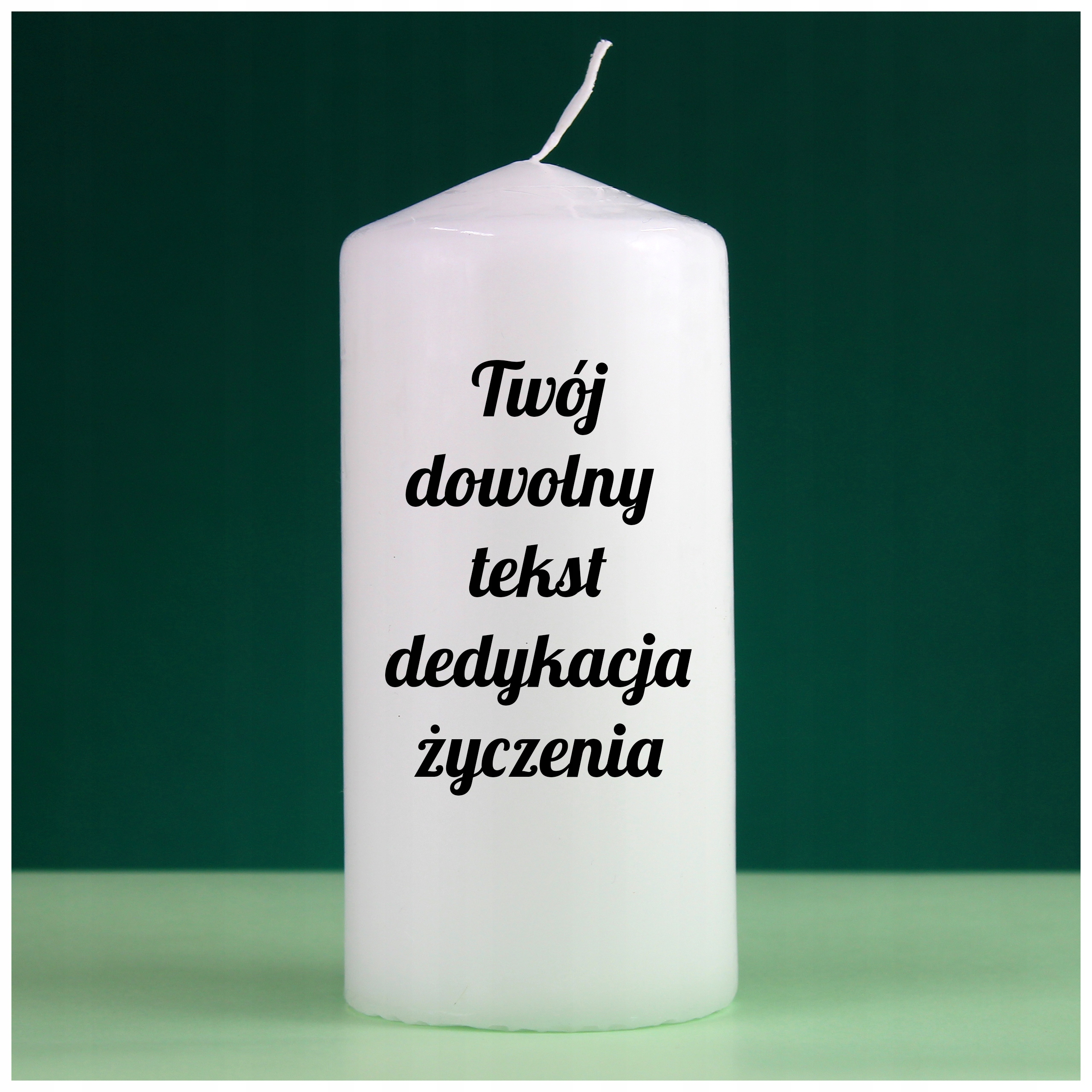 

Świeca z Twoim Nadrukiem świece z Dedykacją Święta