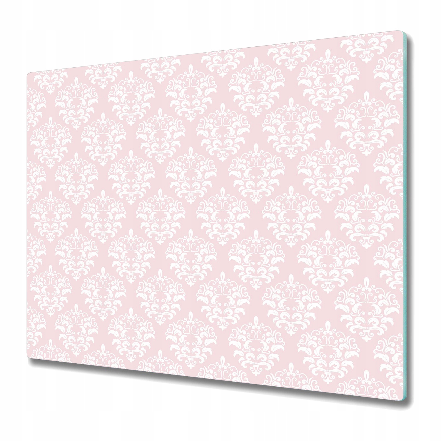 Skleněná krájecí deska Růžová Damask 60x52 cm