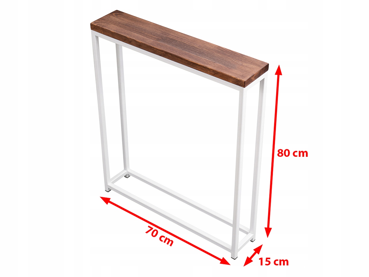 Konsola, toaletka z drewnianym blatem, na wymiar EAN (GTIN) 5903899260867