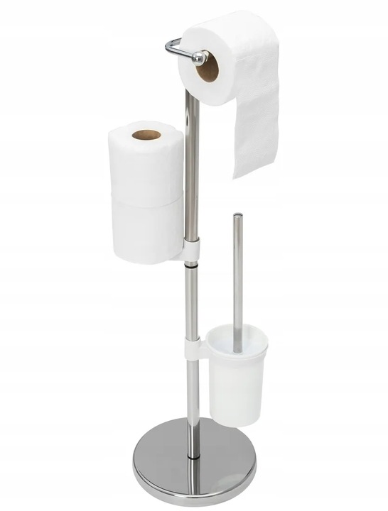 

Stojak Na Papier Toaletowy Szczotka Uchwyt Chrom