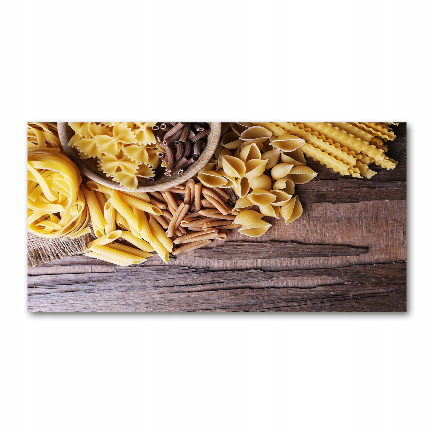 

Foto obraz szkło akryl Mieszanka makaronów 120X60