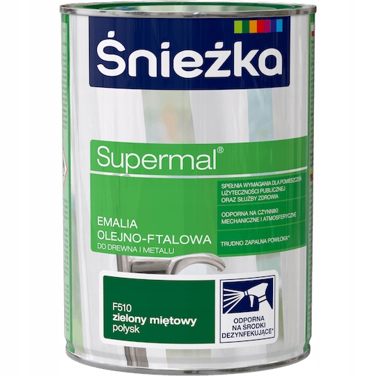 

Śnieżka Supermal Farba Olejno-ftalowa Miętowy 0,8L