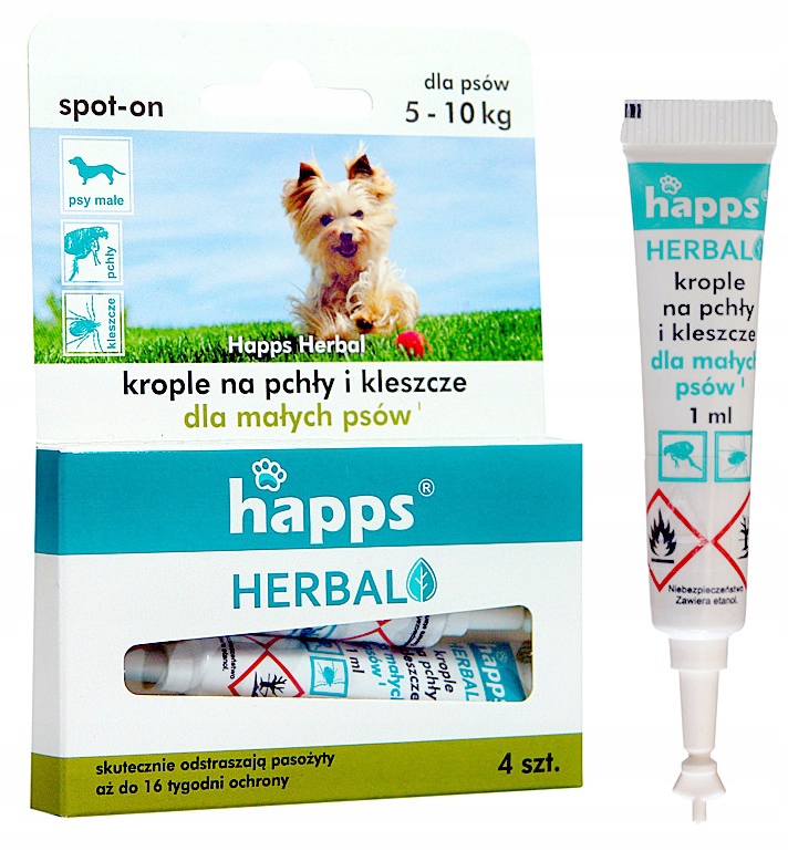 

Happs Krople Na Pchły Kleszcze Dla Małych Psów