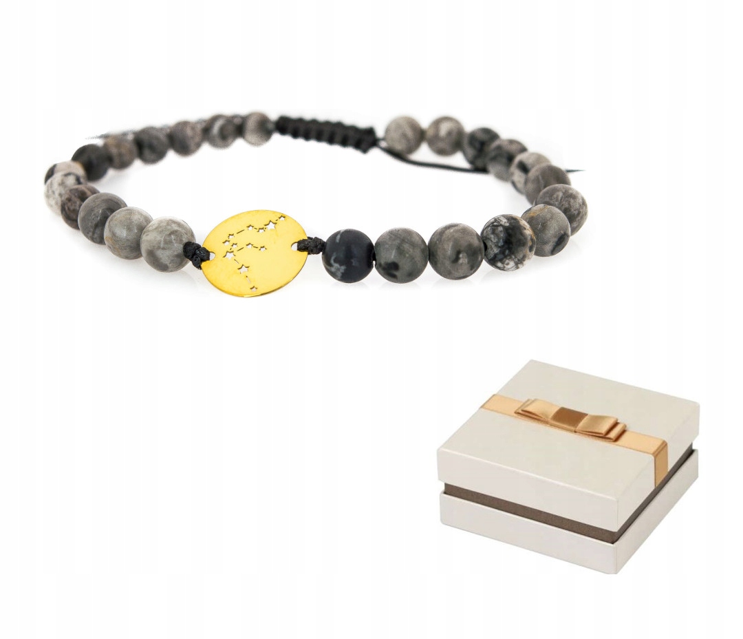 Náramek Vodnář, Zlato kombinované s Jaspisem BZ19