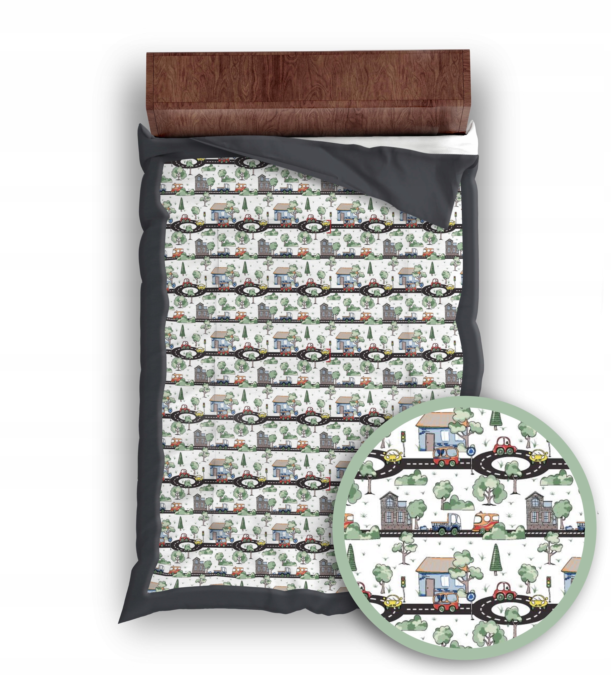 KAPA narzuta na łóżko dziecięce 210x140 AUTA Bohater / Bajka brak