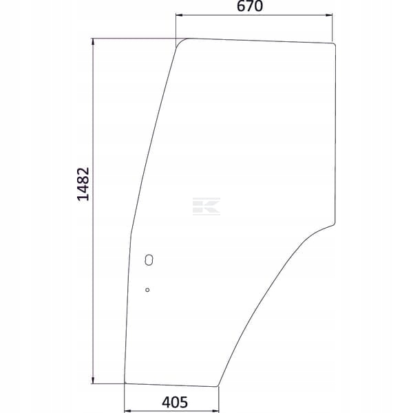 Sklo dveří 82000396 Kramp