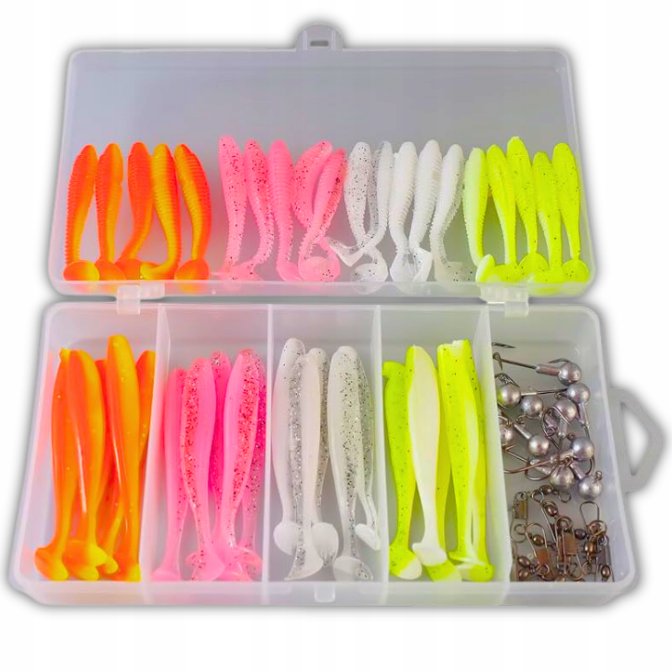 Gumy Na Szczupaka Okonia zestaw Przynęt na spinning przynęty gumowe 61szt Marka x-pike