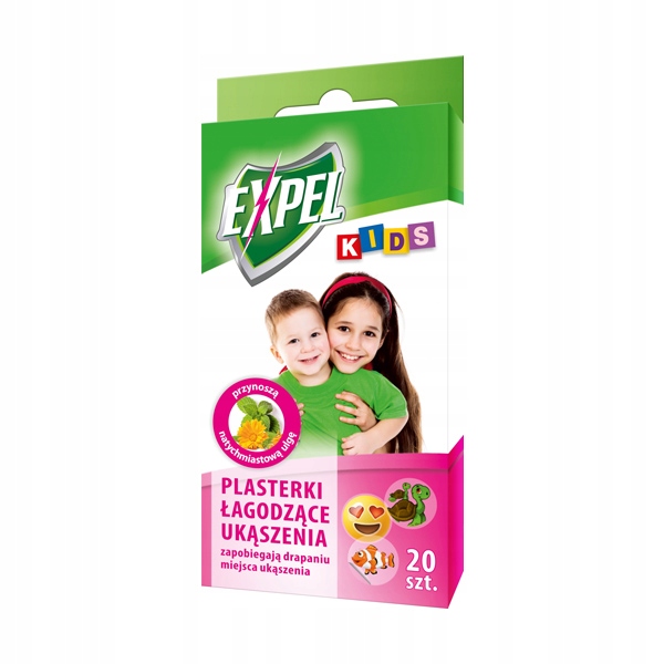 

Expel Kids Plasterki łagodzące ukąszenia 20 sztuk