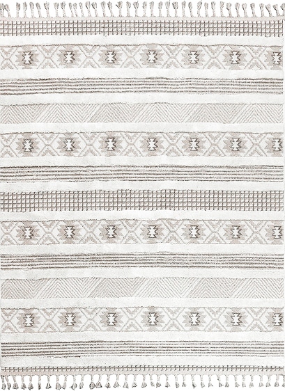 Koberec 140x190 Boho Do Obývačky Spálne Biely Loft