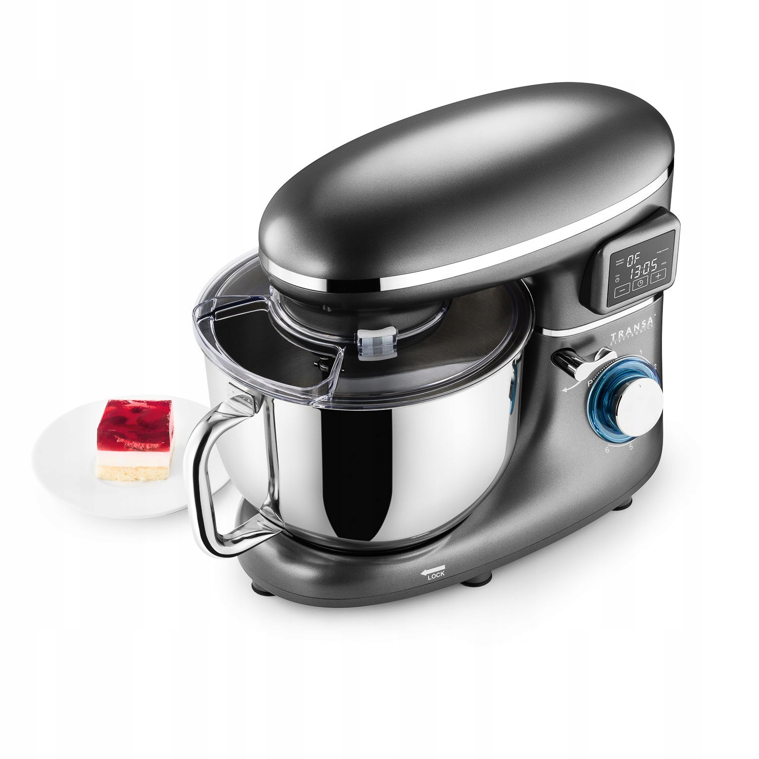 Robot Planetarny Kuchenny z podgrzewaną misą MIKSER Silver 2800W MISA 6L Model SilverHot Chef