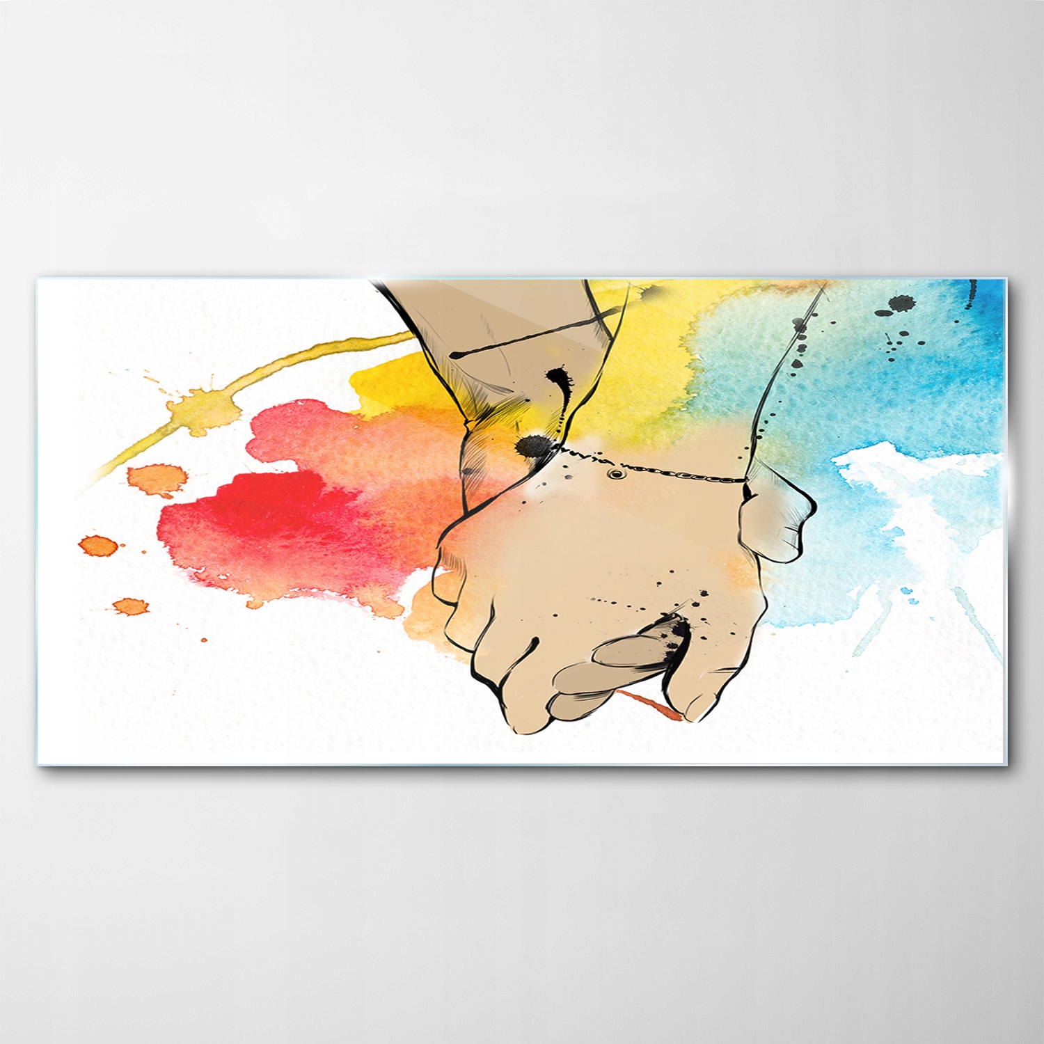 Tvrdený sklenený obraz Láska Umenie 140x70