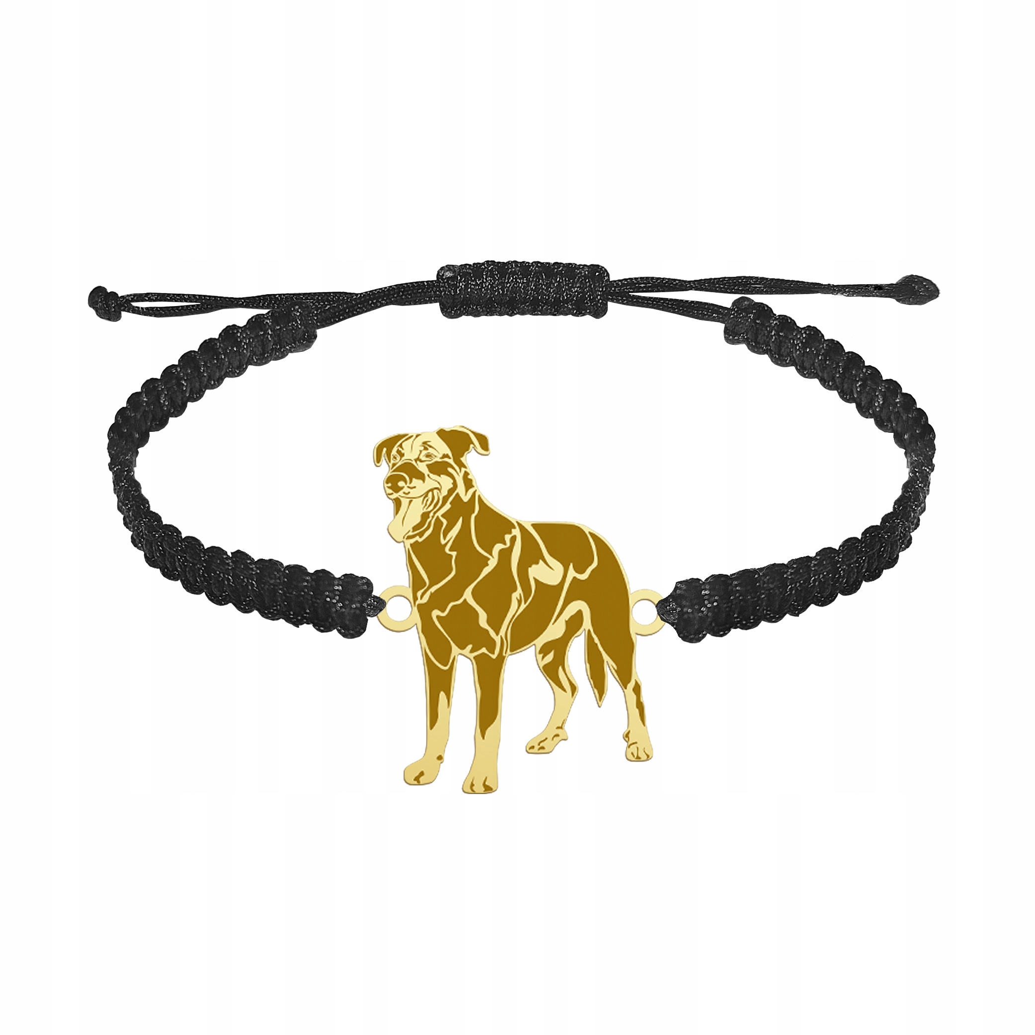 Zlatý náramek s psem Francouzský ovčák Beauceron 925 Šperky Gravírování