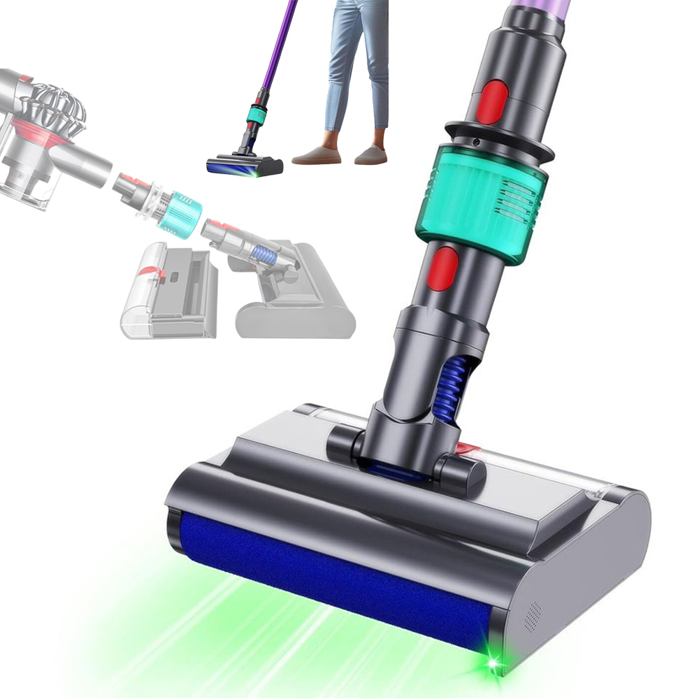 Pohyblivý Rotační Kartáč Pro Dyson V7 8 10/ 11 15 S Led