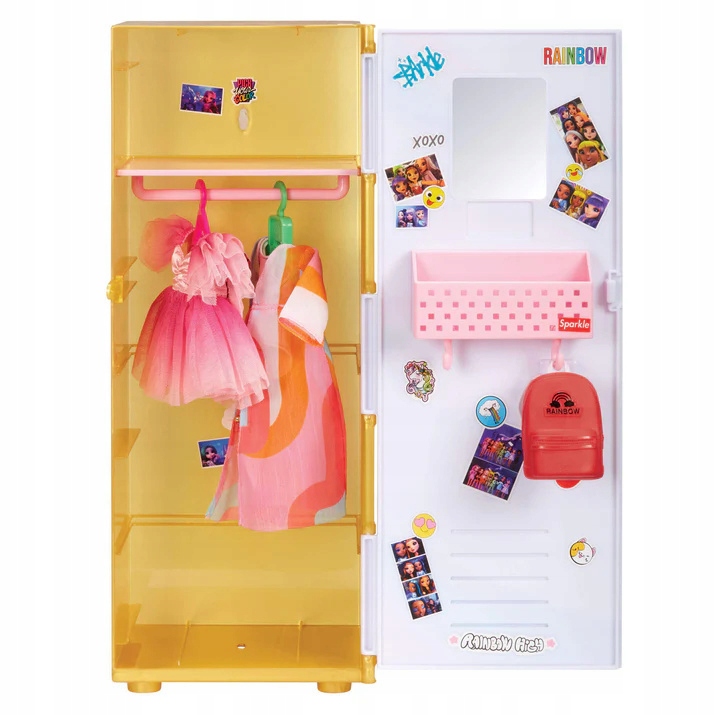 RAINBOW HIGH Locker Playset SZAFKA SZKOLNA + Akcesoria Materiał plastik