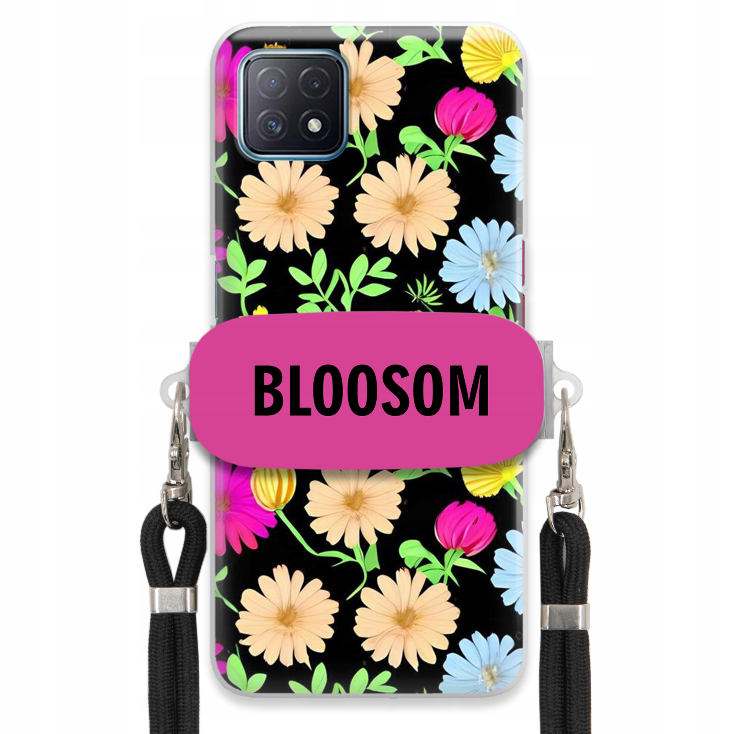 Puzdro Crossbody Držiak Pre Oppo A72 5G Puzdro Kvety Bloosom Flower
