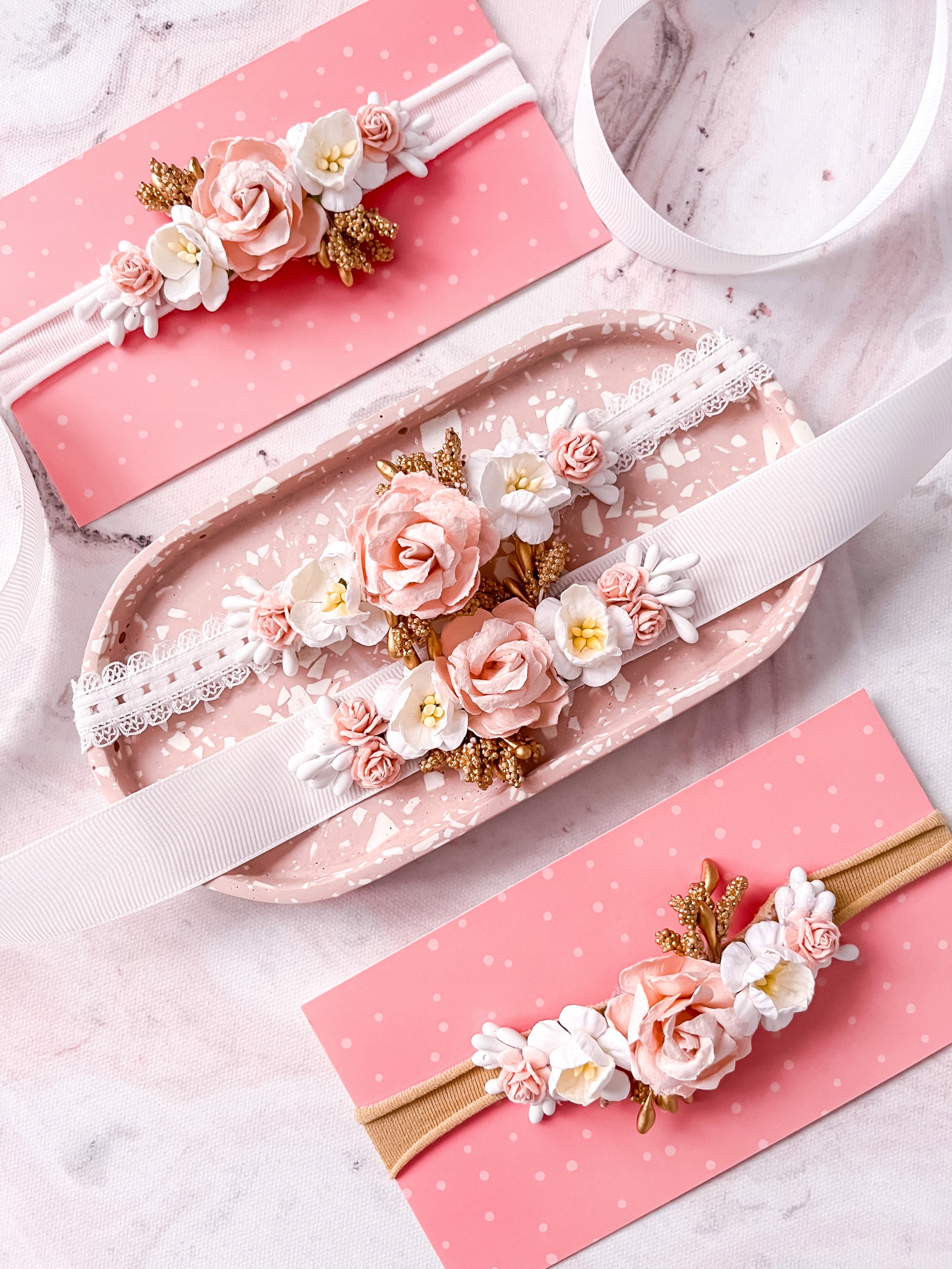 Zestaw Opaska Pasek do Sukienki do Chrztu Różany Kod producenta 2