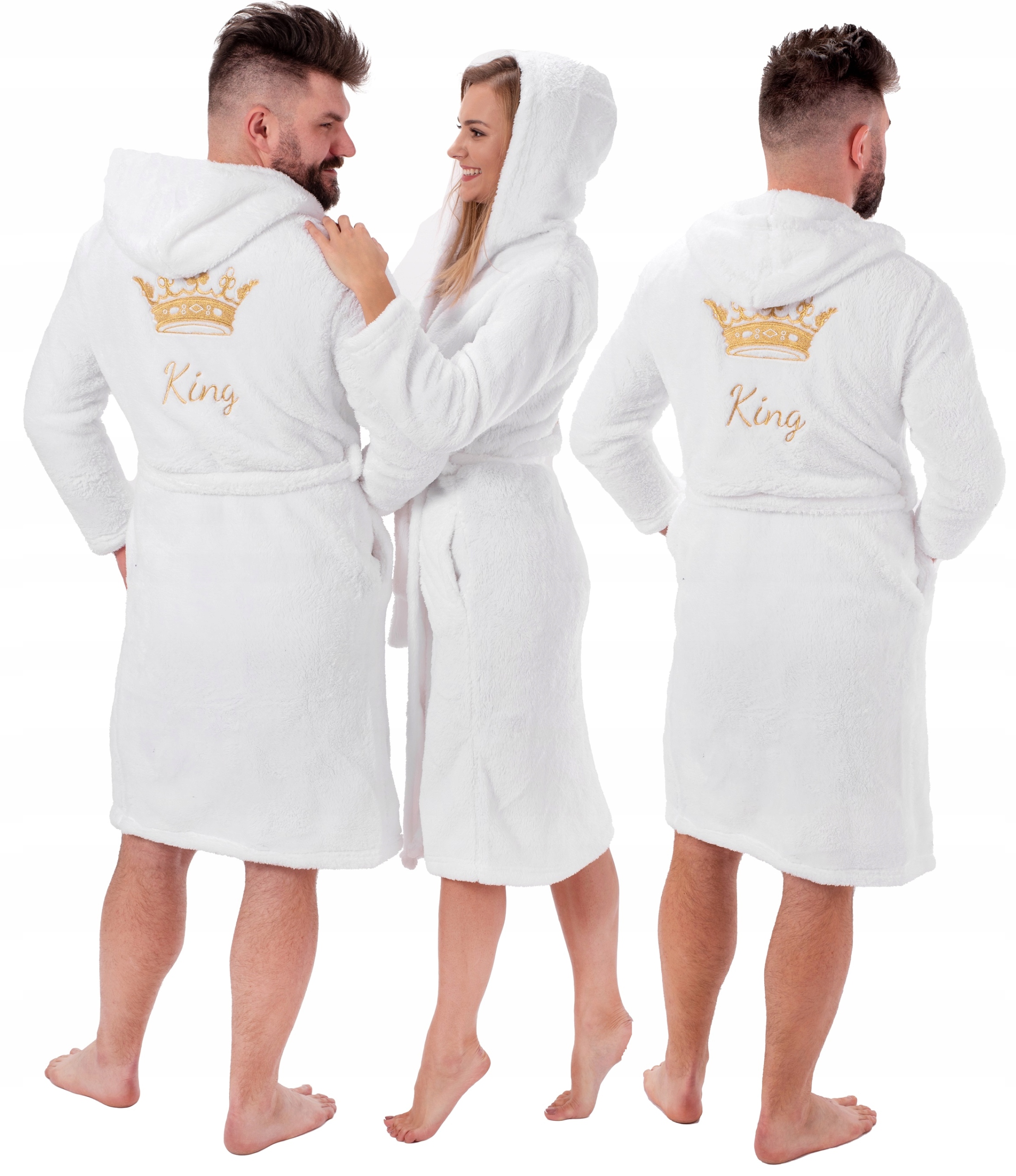 

Szlafrok Męski Z Haftem King L XL Dla Par Prezent